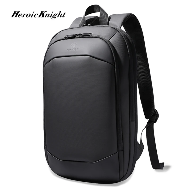 Laptop Backpack 15.6 - 英雄騎士 超薄型ビジネスメンズラップトップバックパック 15.6 インチ防水拡張可能なトラベルバックパック盗難防止ワークデイパック