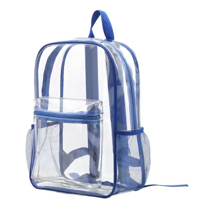 Canvas Backpack Casual - トラベルビジュアルバックパック大容量防水ショルダーバッグ透明PVCアウトドアスポーツフィットネスナップサックカジュアル