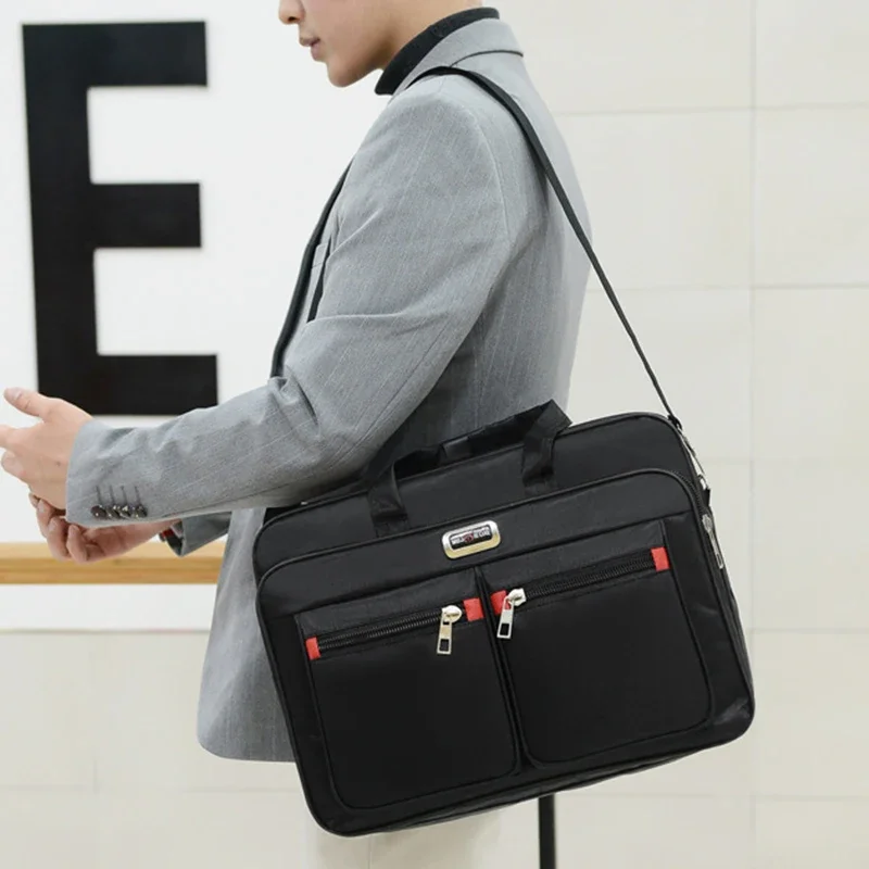Laptop Backpack 15.6 - シンプルなトート男性ビジネスブリーフケースハンドバッグ 15.6 インチのラップトップバッグ大容量ショルダーバッグ旅行ノートブックメッセンジャーバッグ