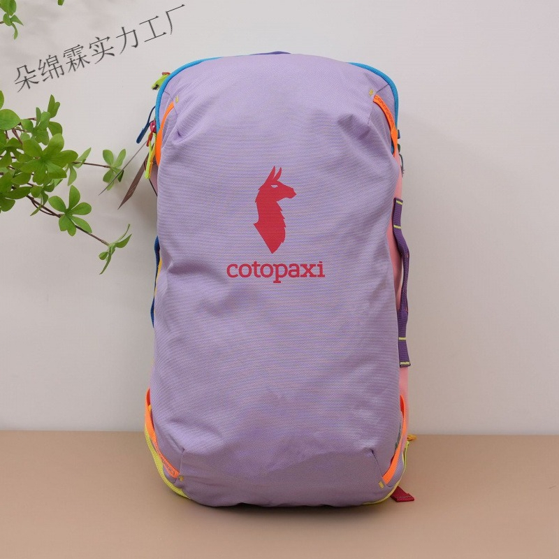 防水カラーブロックバックパック男性女性大容量旅行バッグアウト - Hiking Backpack Waterproof のレビューと価格