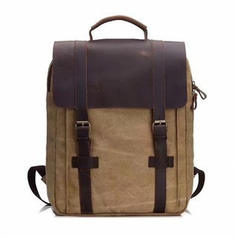 ファッショントレンドバックパックスクールバッグメンズカジュア - Canvas Backpack Casual のレビューと価格