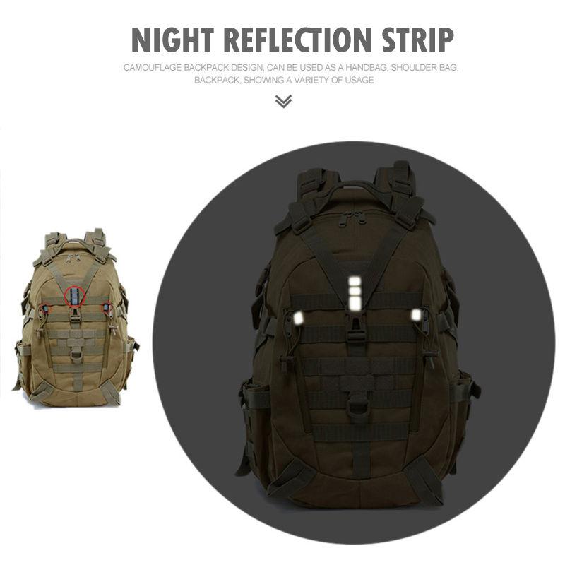 35L 戦術的なバックパック防水トレッキング釣り狩猟バックパ - Rucksack Military Style のレビューと価格