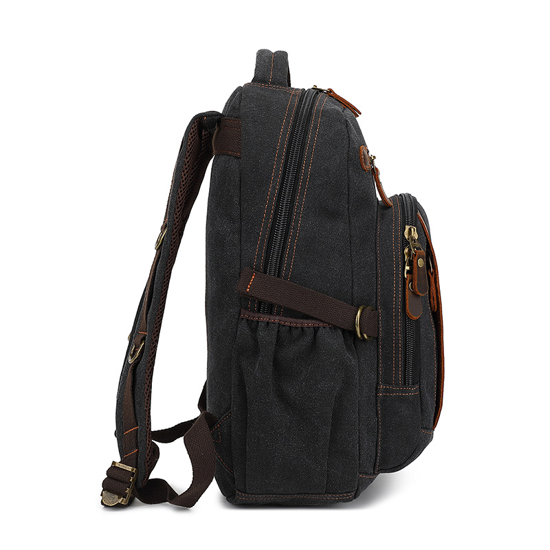 新しいカジュアルなクロスボーダーバックパック、メンズトレンド - Canvas Backpack Casual のレビューと価格